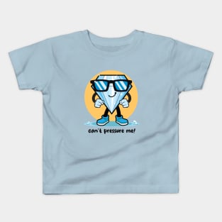 Can't pressure me diamond (on light colors) Kids T-Shirt